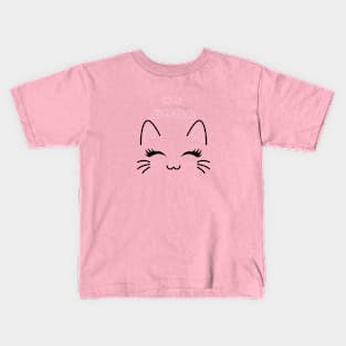 Funny Cat so cool animal Kids T-Shirt